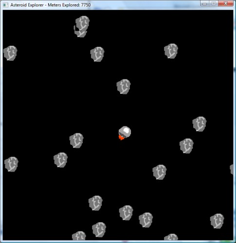 Screenshot 1 of Asteroid Explorer 