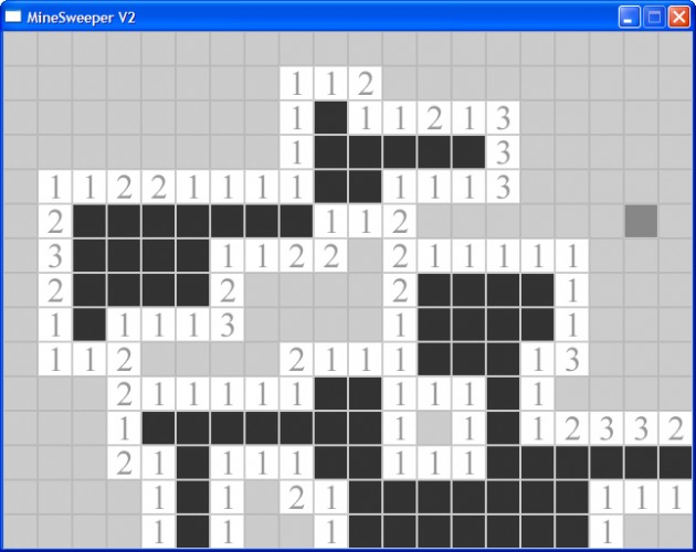 Screenshot 1 of Minesweeper clone...