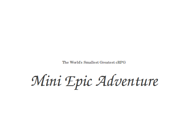 Screenshot 1 of Mini Epic Adventure