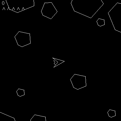 Screenshot 1 of Asteroids Java Clone