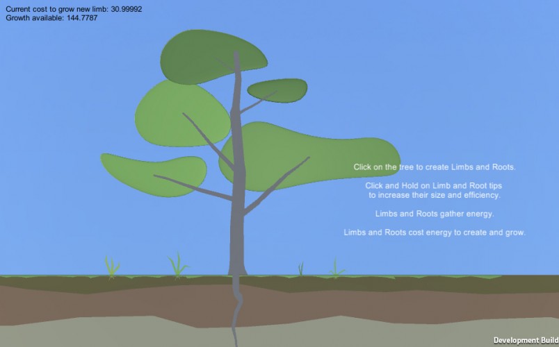 Screenshot 1 of Ludum Dare 34 Entry - Growing