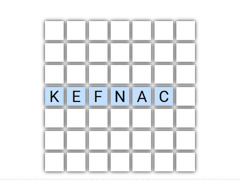 Screenshot 1 of Kefnac, the Word Grid Game