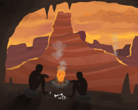 Screenshot 1 of Cave Man Conversations