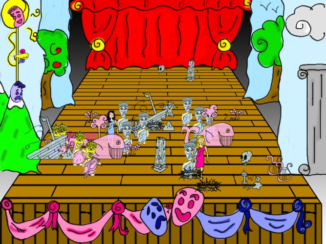 Screenshot 1 of Striking Mess On The Stage (Because Of The Jealousy Of A Cute Divine Girl)