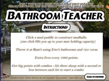Bathroom Teacher Title Screen