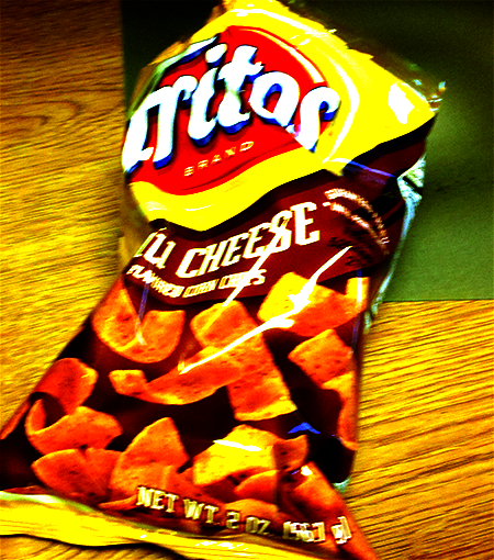 a bag of fritos