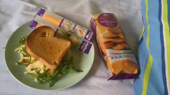 My breakfast and biscuits to last me the two days. <3