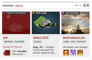 Our LD27 game is on the front page of Kong!