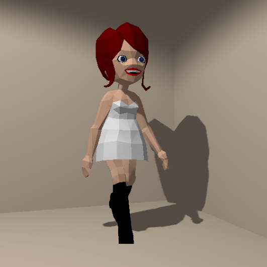 Our heroine is taking shape