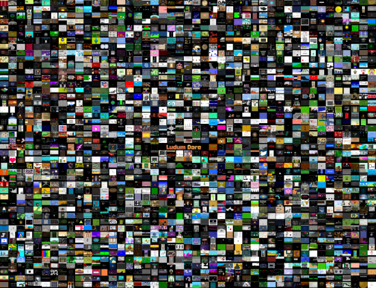 Mosaic of screenshots from all of LD28's games