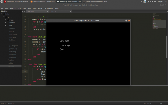 5 hours left and I just started coding the map editor
